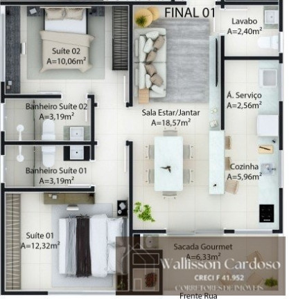 Imagem Apartamento com 1 Quarto à Venda, 75 m² em Centro - Camboriú Imagem Apartamento com 1 Quarto à Venda, 75 m² em Centro - Camboriú