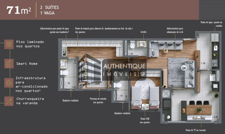 Imagem Apartamento com 3 Quartos à Venda, 93 m² em Chácara Santo Antônio - São Paulo