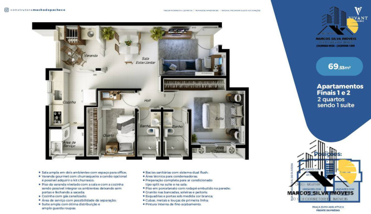 Imagem Apartamento com 2 Quartos à Venda, 68 m² em Santa Mônica - Uberlândia Imagem Apartamento com 2 Quartos à Venda, 68 m² em Santa Mônica - Uberlândia