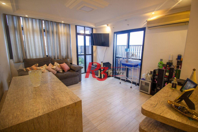 Imagem Cobertura com 3 Quartos à Venda, 135 m² em Estuário - Santos
