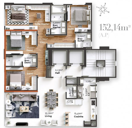 Imagem Imóvel com 4 Quartos à Venda, 152 m² em Centro - Balneário Camboriú