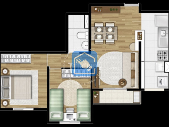 Apartamento com 2 Quartos à Venda, 53 m² em Centro - Diadema