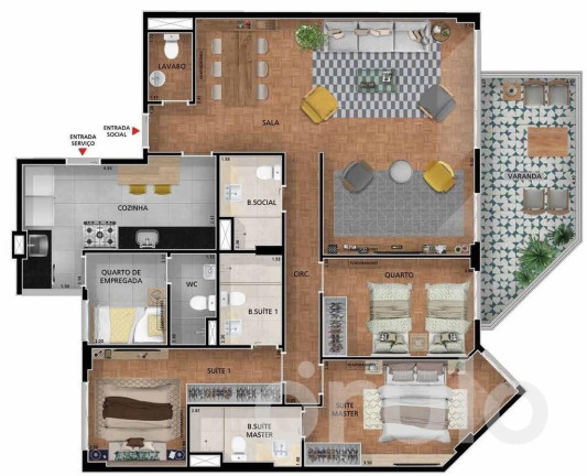 Imagem Apartamento com 4 Quartos à Venda, 213 m² em Jardim Botânico - Rio De Janeiro