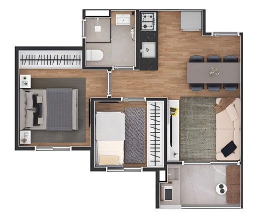 Imagem Apartamento com 2 Quartos à Venda, 42 m² em Jardim Iae - São Paulo Imagem Apartamento com 2 Quartos à Venda, 42 m² em Jardim Iae - São Paulo