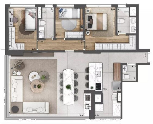 Imagem Apartamento com 3 Quartos à Venda, 111 m² em Perdizes - São Paulo