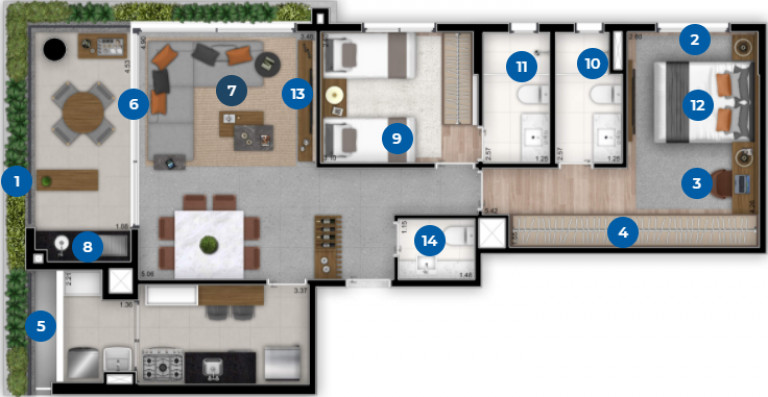 Imagem Cobertura com 2 Quartos à Venda, 170 m² em Brooklin Novo - São Paulo