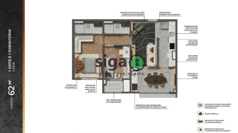 Imagem Apartamento com 2 Quartos à Venda, 62 m² em Aclimação - São Paulo