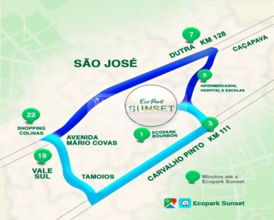Terreno à Venda, 308 m² em Condomínio Residencial Ecopark Bourbon - Caçapava