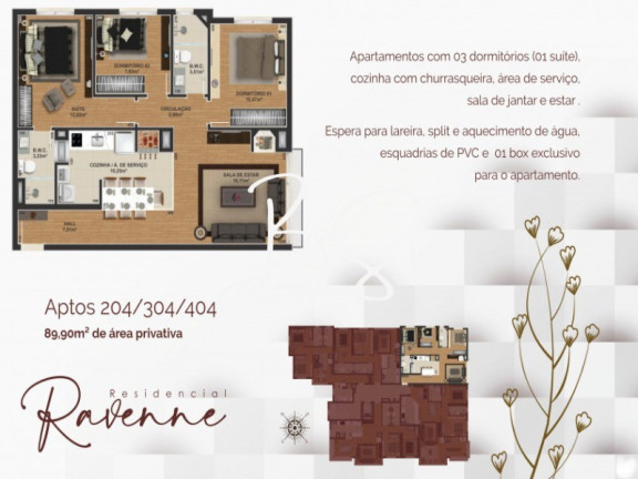 Imagem Apartamento com 3 Quartos à Venda, 89 m² em Floresta - Gramado