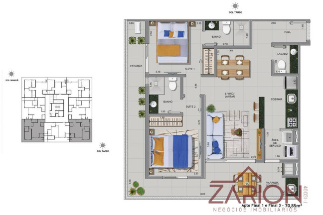 Imagem Apartamento com 3 Quartos à Venda, 44 m² em Itaguá - Ubatuba