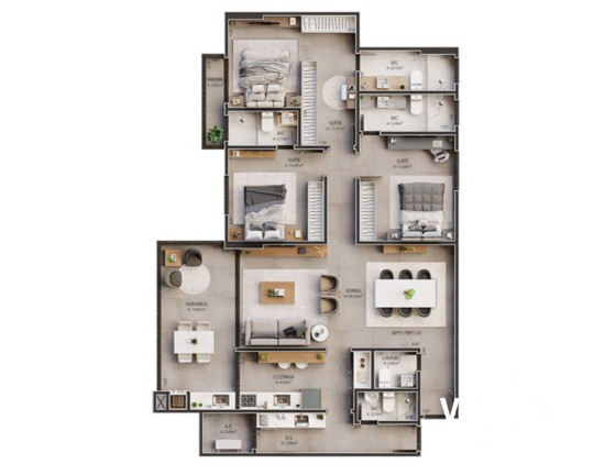 Imagem Apartamento com 3 Quartos à Venda, 131 m² em Renato Gonçalves - Barreiras Imagem Apartamento com 3 Quartos à Venda, 131 m² em Renato Gonçalves - Barreiras