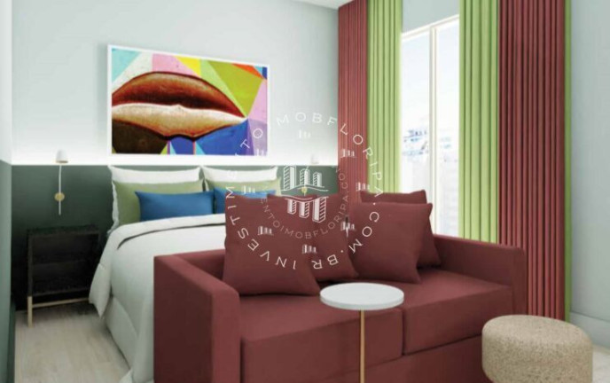 Imagem Imóvel com 1 Quarto à Venda, 19 m² em Centro - Florianópolis