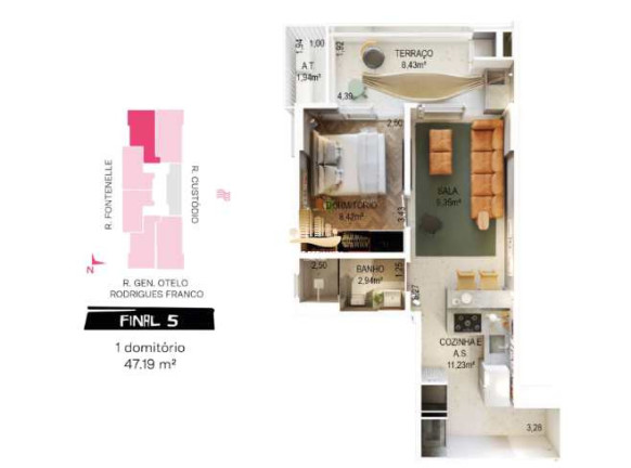 Imagem Apartamento com 1 Quarto à Venda, 47 m² em Canto Do Forte - Praia Grande Imagem Apartamento com 1 Quarto à Venda, 47 m² em Canto Do Forte - Praia Grande