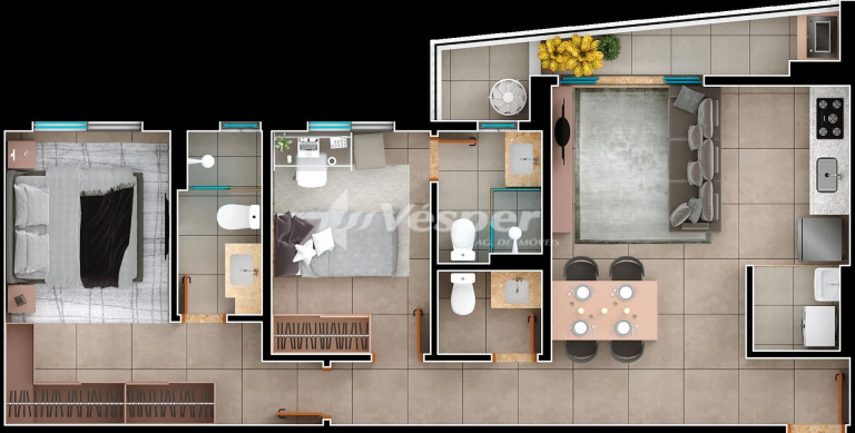 Imagem Apartamento com 2 Quartos à Venda, 74 m² em Setor Pedro Ludovico - Goiânia Imagem Apartamento com 2 Quartos à Venda, 74 m² em Setor Pedro Ludovico - Goiânia
