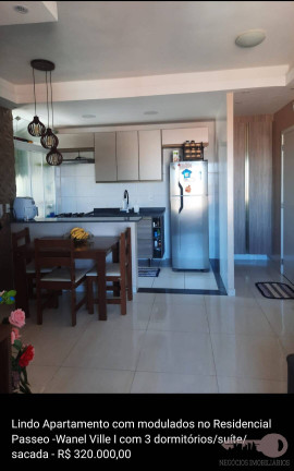 Imagem Apartamento com 3 Quartos à Venda, 70 m² em Wanel Ville - Sorocaba