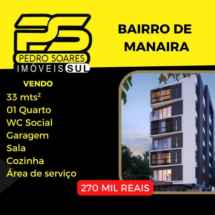 Kitnet com 1 Quarto à Venda, 33 m² em Manaíra - João Pessoa