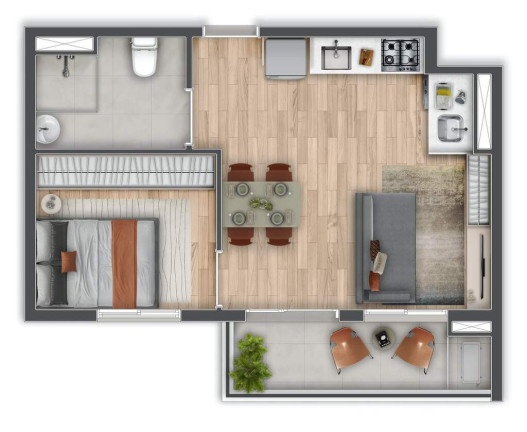 Imagem Apartamento com 1 Quarto à Venda, 38 m² em Pinheiros - São Paulo