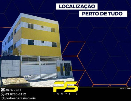 Apartamento com 2 Quartos à Venda, 51 m² em Jardim Cidade Universitária - João Pessoa
