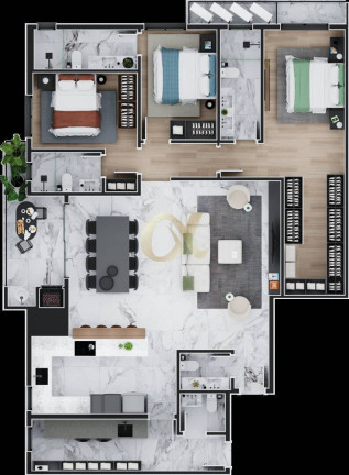 Imagem Apartamento com 3 Quartos à Venda, 286 m² em Santo Antônio - Joinville Imagem Apartamento com 3 Quartos à Venda, 286 m² em Santo Antônio - Joinville