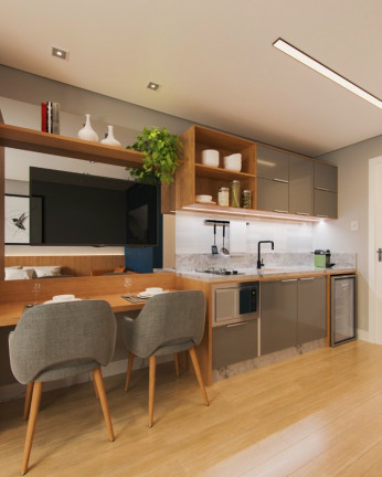 Imagem Imóvel com 1 Quarto à Venda, 54 m² em Bacacheri - Curitiba Imagem Imóvel com 1 Quarto à Venda, 54 m² em Bacacheri - Curitiba