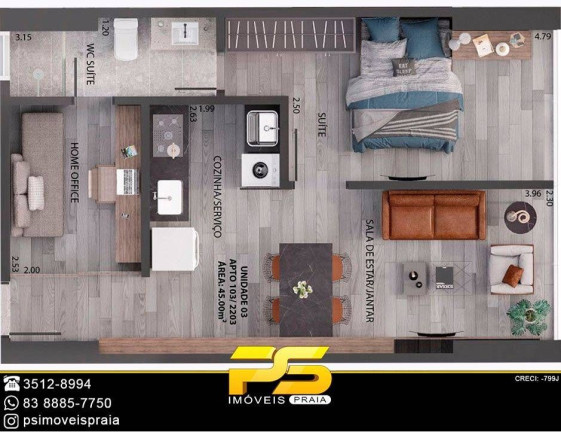 Imagem Apartamento com 2 Quartos à Venda, 140 m² em Jardim Oceania - João Pessoa