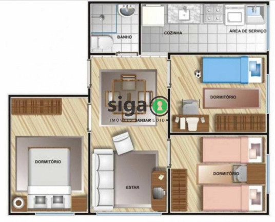 Imagem Apartamento com 3 Quartos à Venda, 66 m² em Super Quadra Morumbi - São Paulo