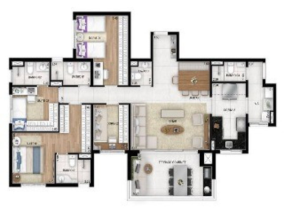Imagem Imóvel com 4 Quartos à Venda, 129 m² em Centro - Santo André Imagem Imóvel com 4 Quartos à Venda, 129 m² em Centro - Santo André