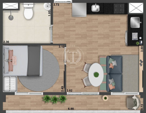 Imagem Apartamento com 1 Quarto à Venda, 40 m² em Perdizes - São Paulo