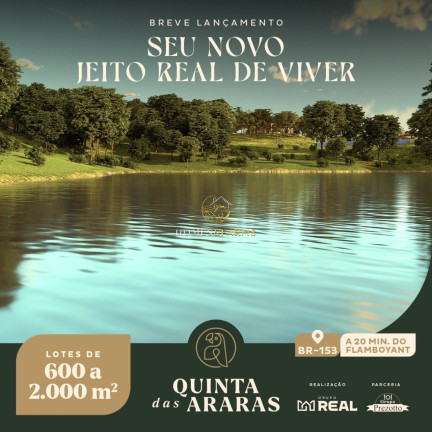 Terreno à Venda, 600 m² em Br 153 - Hidrolandia