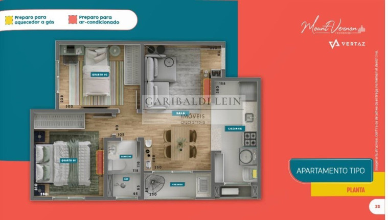 Imagem Imóvel com 2 Quartos à Venda, 46 m² em Jardim Eulina - Campinas