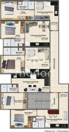 Imagem Apartamento com 1 Quarto à Venda, 30 m² em Itajubá - Barra Velha Imagem Apartamento com 1 Quarto à Venda, 30 m² em Itajubá - Barra Velha