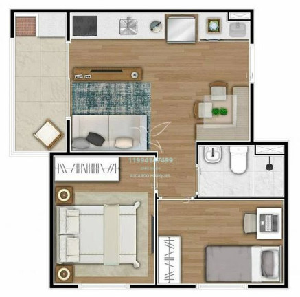 Imagem Apartamento com 2 Quartos à Venda, 39 m² em Panambi - São Paulo Imagem Apartamento com 2 Quartos à Venda, 39 m² em Panambi - São Paulo