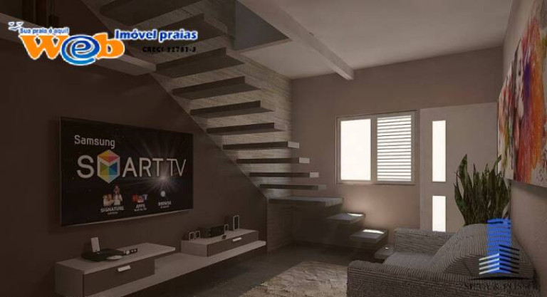 Imagem Casa de Condomínio com 2 Quartos à Venda, 58 m² em Baln.paquetá - Praia Grande Imagem Casa de Condomínio com 2 Quartos à Venda, 58 m² em Baln.paquetá - Praia Grande