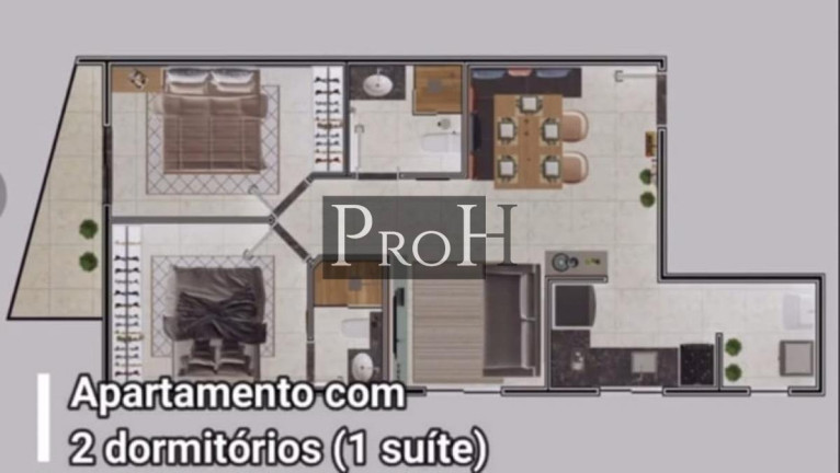Imagem Apartamento com 2 Quartos à Venda, 53 m² em Jardim Bela Vista - Santo André Imagem Apartamento com 2 Quartos à Venda, 53 m² em Jardim Bela Vista - Santo André