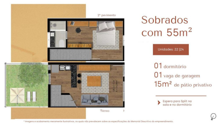 Imagem Casa de Condomínio com 1 Quarto à Venda, 46 m² em Santa Tereza - Porto Alegre Imagem Casa de Condomínio com 1 Quarto à Venda, 46 m² em Santa Tereza - Porto Alegre