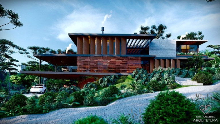 Casa de Condomínio com 4 Quartos à Venda, 676 m² em Condomínio Aspen Mountain - Gramado