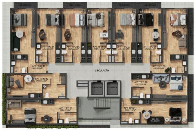 Imagem Apartamento com 1 Quarto à Venda, 26 m² em Cabo Branco - João Pessoa
