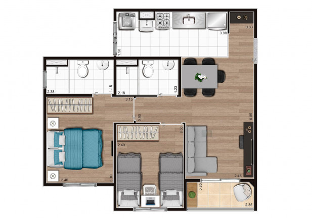 Imagem Apartamento com 2 Quartos à Venda, 40 m² em Vila Pirituba - São Paulo Imagem Apartamento com 2 Quartos à Venda, 40 m² em Vila Pirituba - São Paulo