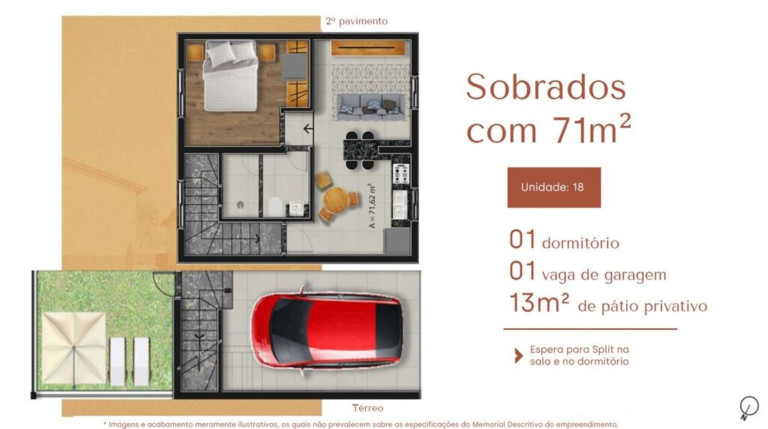 Imagem Casa com 1 Quarto à Venda, em Santa Tereza - Porto Alegre Imagem Casa com 1 Quarto à Venda, em Santa Tereza - Porto Alegre