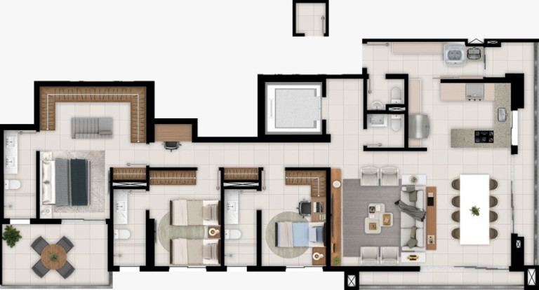Imagem Apartamento com 3 Quartos à Venda, 172 m² em Jardim Goiás - Goiânia Imagem Apartamento com 3 Quartos à Venda, 172 m² em Jardim Goiás - Goiânia