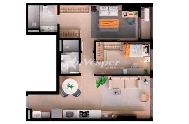 Imagem Apartamento com 2 Quartos à Venda, 65 m² em Jardim Goiás - Goiânia