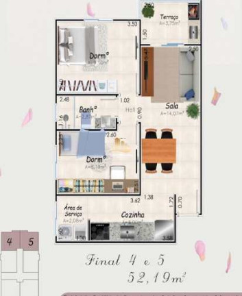 Imagem Apartamento com 2 Quartos à Venda, 98 m² em Caiçara - Praia Grande