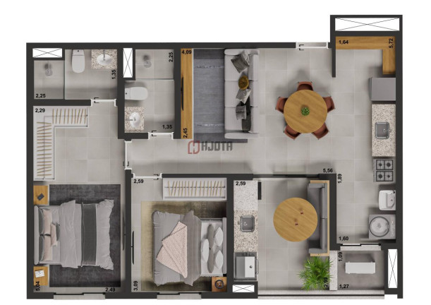 Imagem Apartamento com 2 Quartos à Venda, 69 m² em Jardim Urano - São José Do Rio Preto Imagem Apartamento com 2 Quartos à Venda, 69 m² em Jardim Urano - São José Do Rio Preto