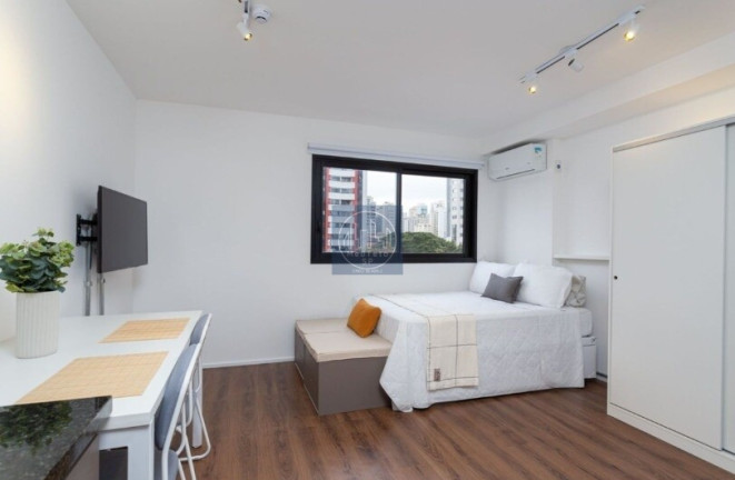 Imagem Imóvel com 1 Quarto para Alugar, 26 m² em Indianópolis - São Paulo Imagem Imóvel com 1 Quarto para Alugar, 26 m² em Indianópolis - São Paulo