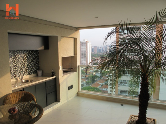 Apartamento com 3 Quartos para Alugar, 198 m² em Cidade Monções - São Paulo