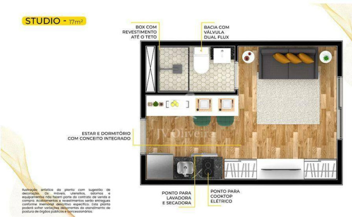 Apartamento à Venda, 16 m² em Vila Sônia - São Paulo