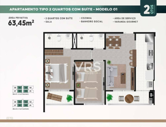 Imagem Apartamento com 2 Quartos à Venda, 63 m² em Várzea - Teresópolis Imagem Apartamento com 2 Quartos à Venda, 63 m² em Várzea - Teresópolis