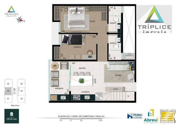 Imagem Cobertura com 2 Quartos à Venda, 134 m² em São Mateus - Juiz De Fora