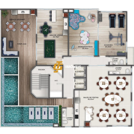 Imagem Apartamento com 2 Quartos à Venda, 72 m² em Tabuleiro - Camboriú