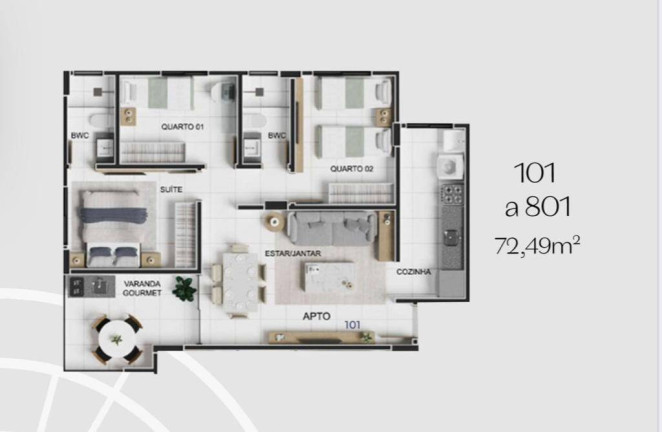 Imagem Apartamento à Venda, 23 m² em Jardim Oceania - João Pessoa Imagem Apartamento à Venda, 23 m² em Jardim Oceania - João Pessoa